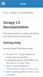 Mobile Screenshot of doc.scrapy.org